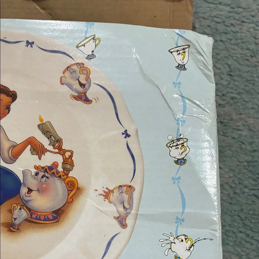 Vintage Disney Beauty and the Beast 5-Piece Dinnerware Set